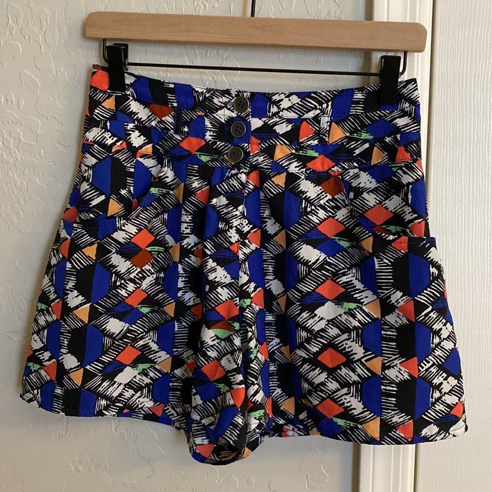 Multi color High Waisted Shorts Size Small